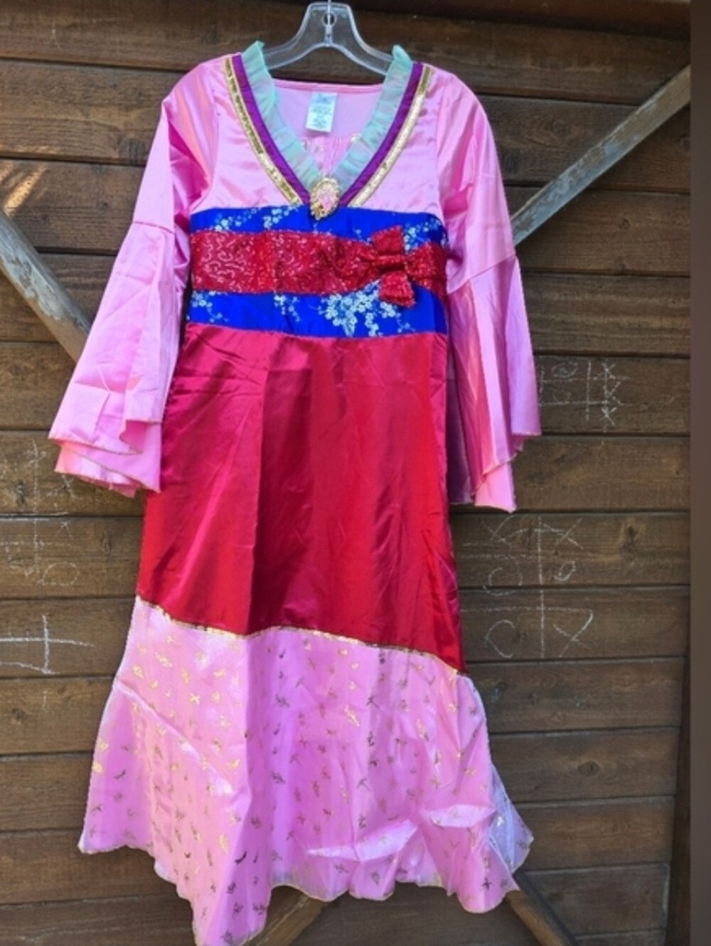 The Disney Store Classic Mulan Costume Dress Size 13  Beautiful Dress.